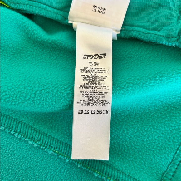 SPYDER WOMENS TURQUOISE ESSENTIAL JACKET SIZE SMALL - Picture 12 of 14